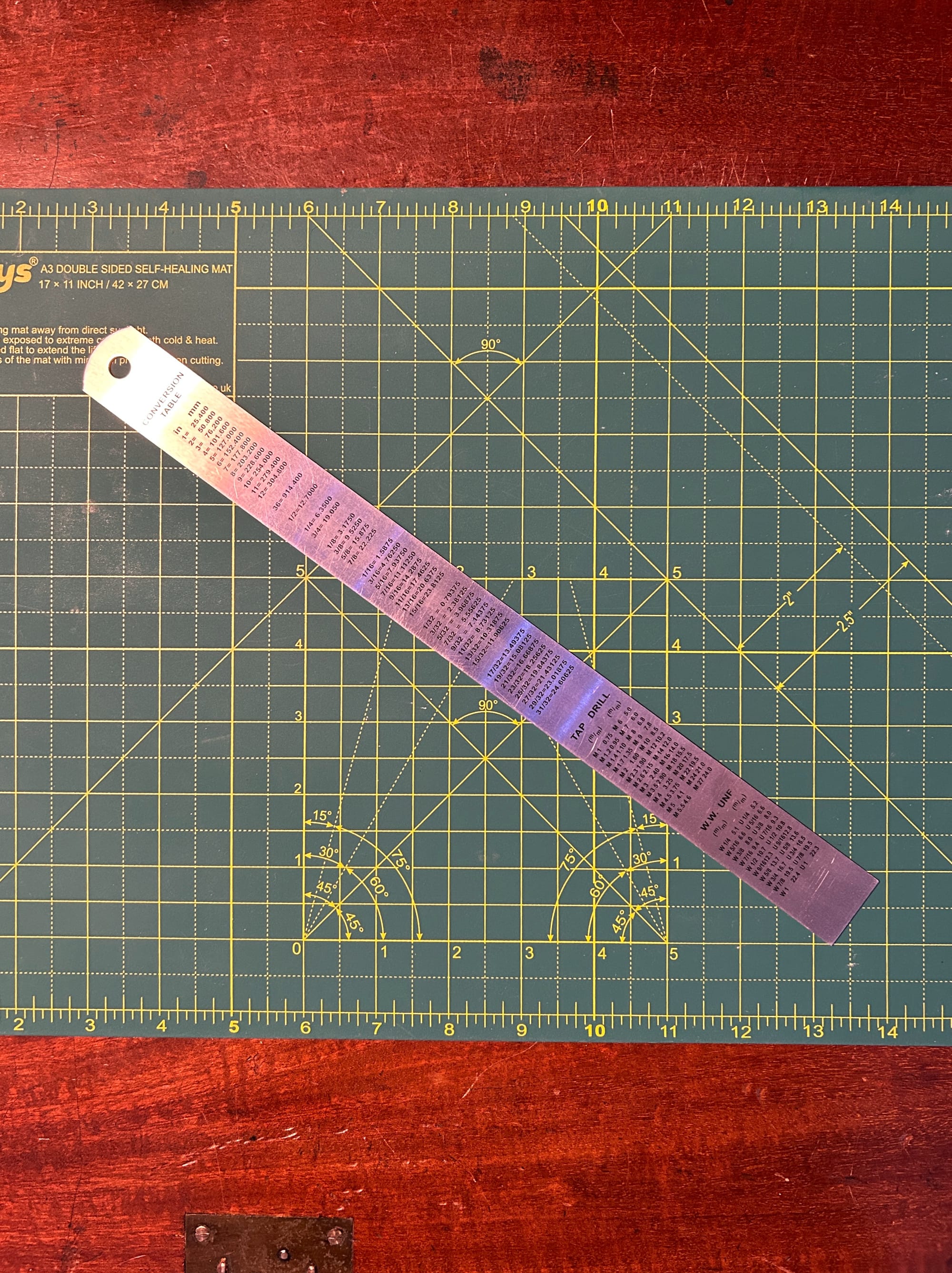 Metal ruler