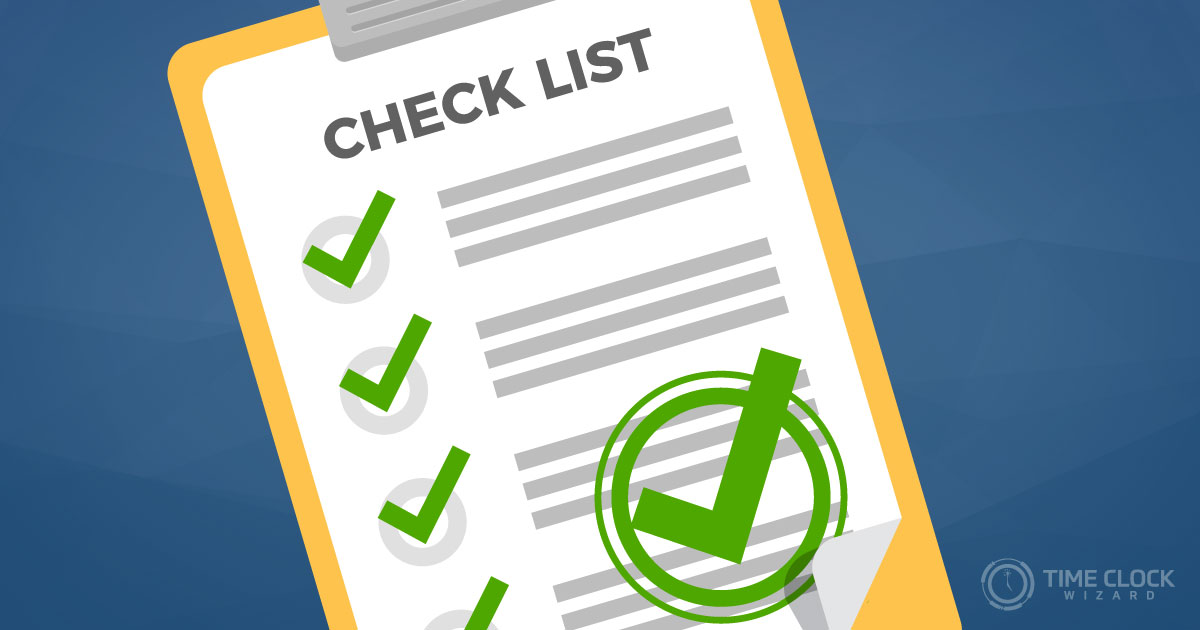 New hire checklist