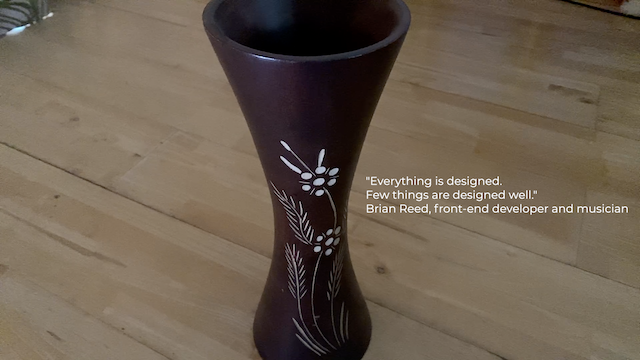 A vase from the Maldives