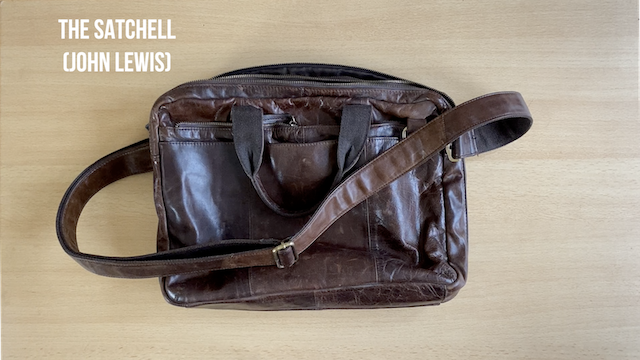 A leather satchall